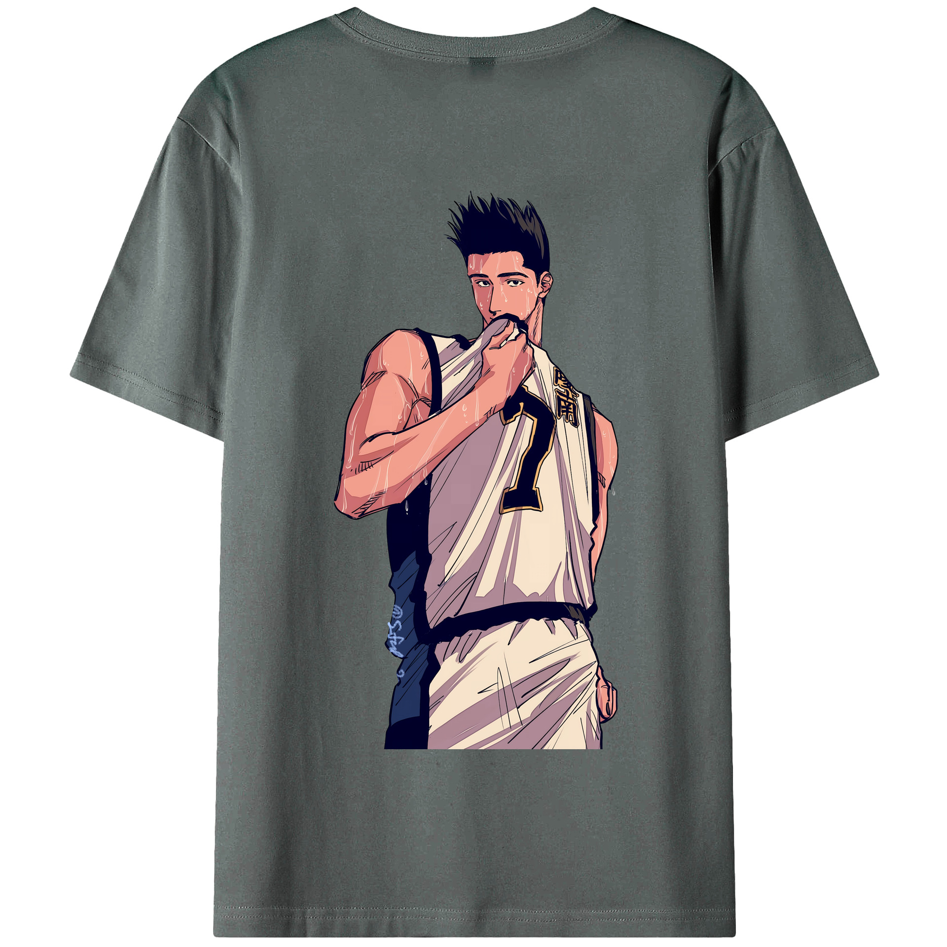 SLAM DUNK／スラムダンク 綿100％半袖Tシャツ（背面プリント）